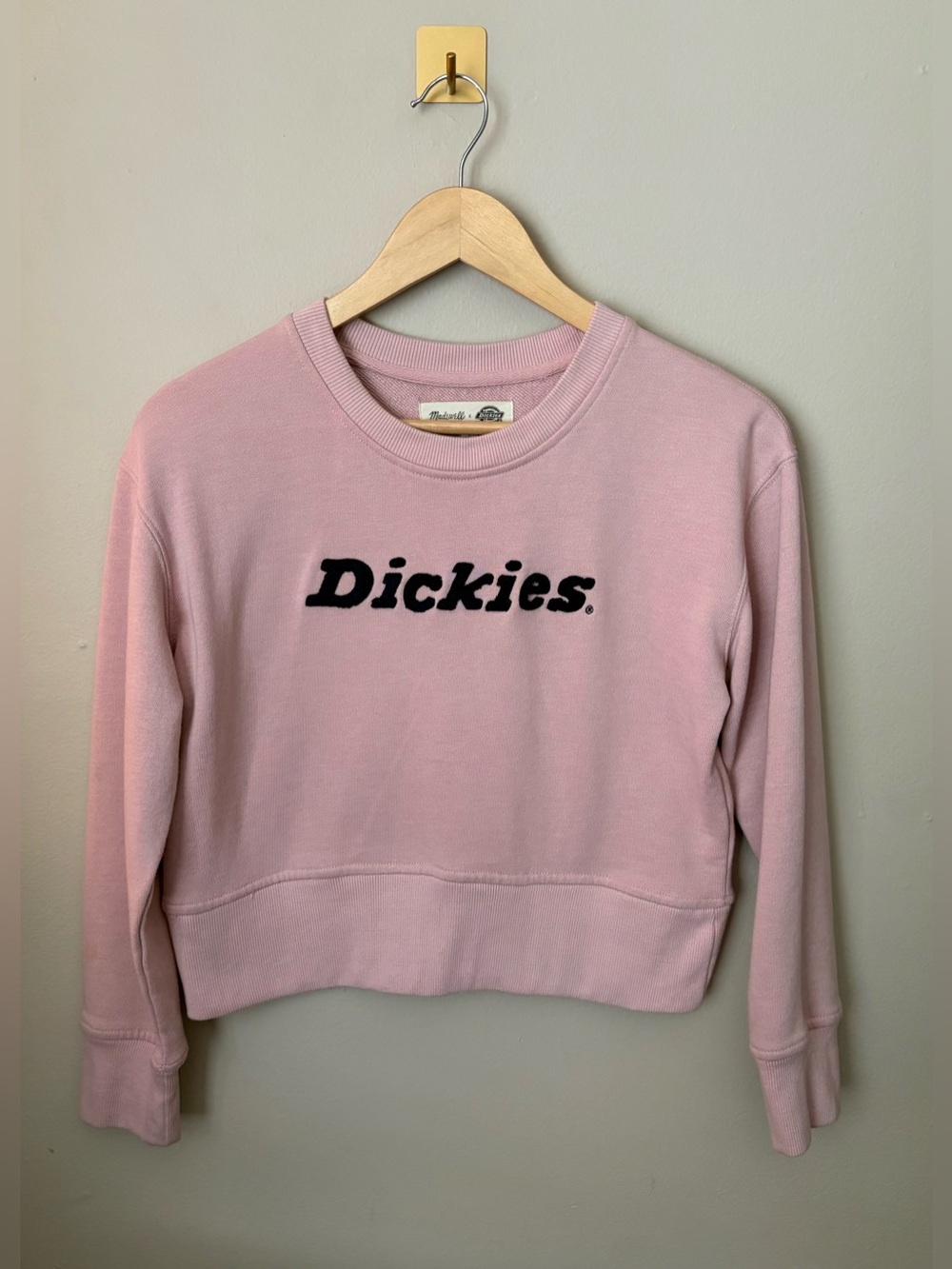 Small Madewell Dickies‎ Dusty Rose Pink Cotton Blend Crewneck